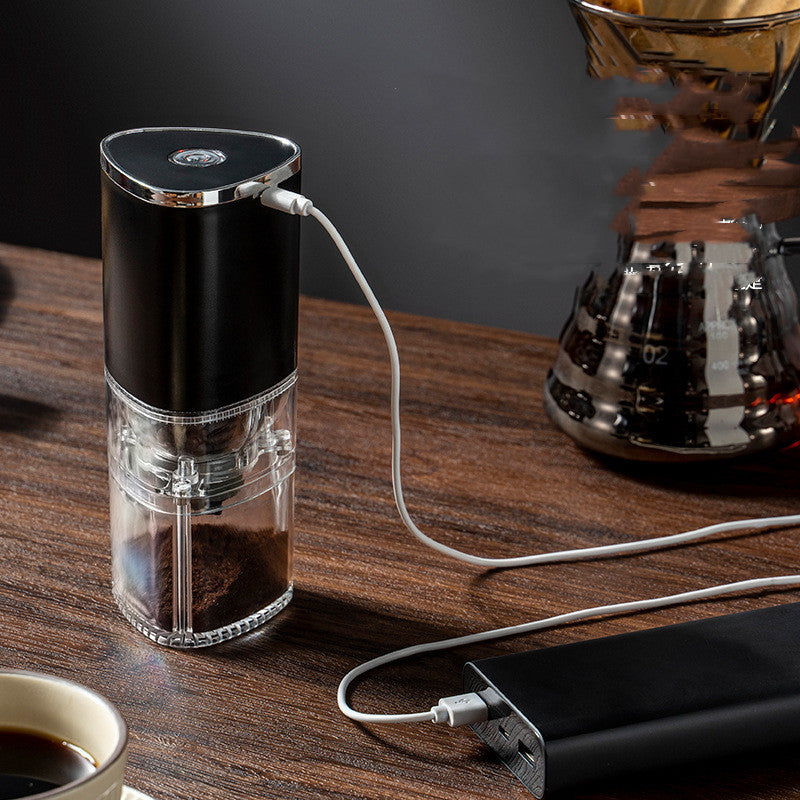 USB Rechargeable Electric Coffee Grinder – Portable Bean Crusher for Drip Coffee & Kitchen Use